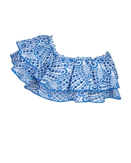 Dolly İşlemeli Dantel Katlı Fırfırlı Maxi Elbise Takım