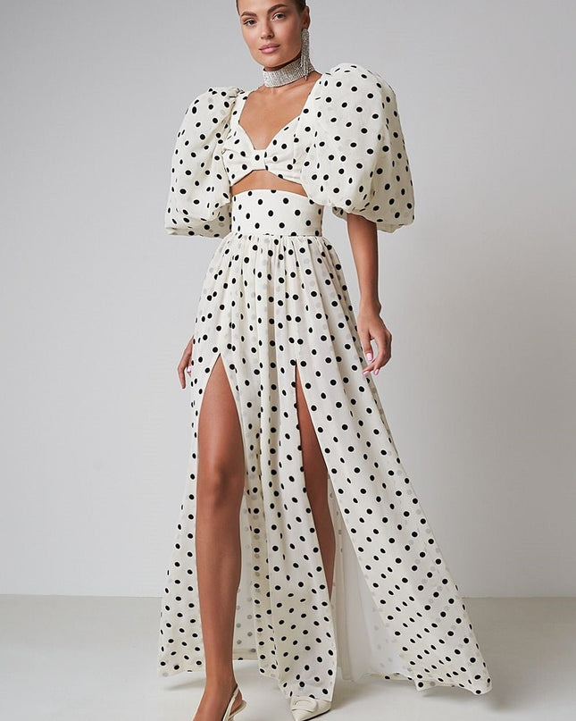 Ellie Polka Dot Etek Takımı