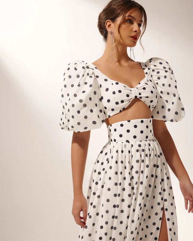 Ellie Polka Dot Etek Takımı