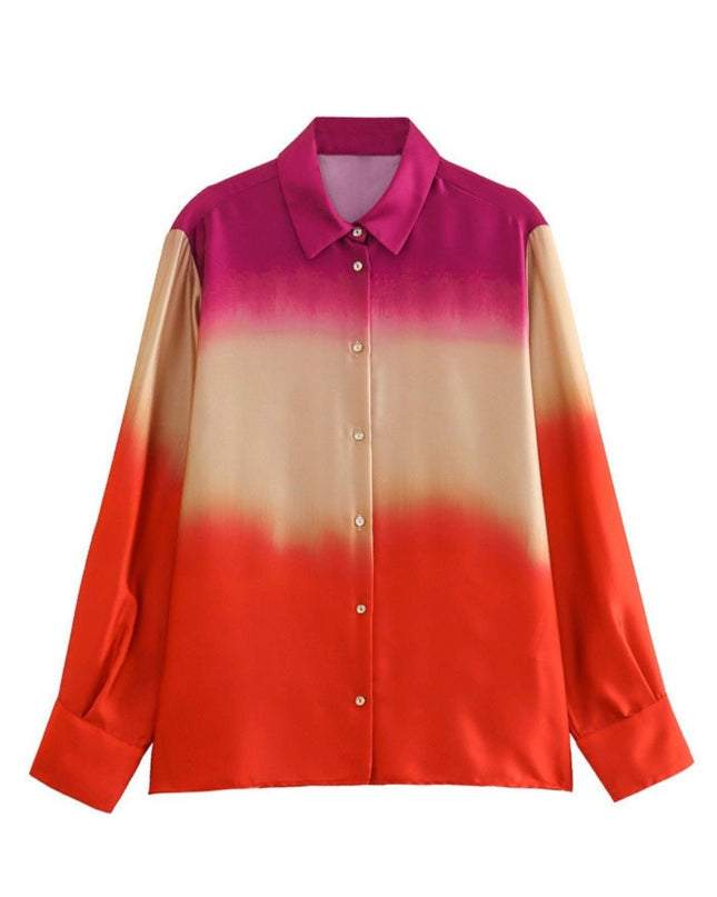 Eroline Baskılı Degrade Saten Takım