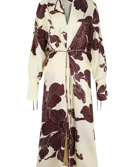 Origami Baskılı Kimono Elbise