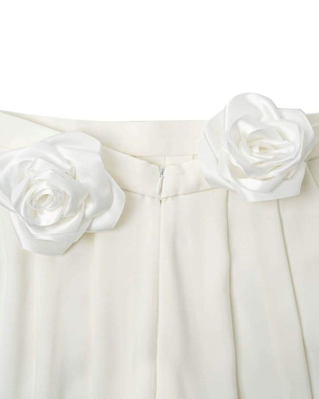 Louise Tuxedo Çiçek Pantolon İşleme Seti