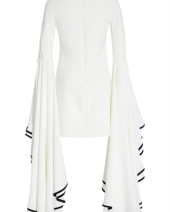 Maxine Kontrast Rüs Kol Mini Elbise