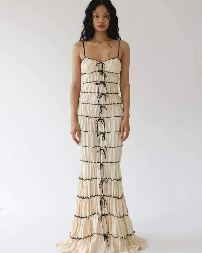 Melissa Ruffle Tünel Uzun Elbise