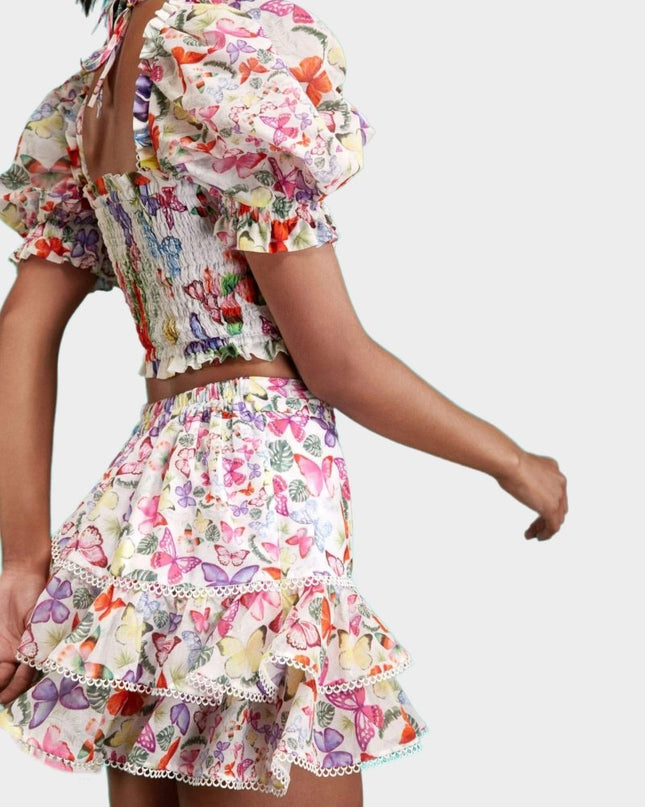 Mona Kelebek Baskılı Set