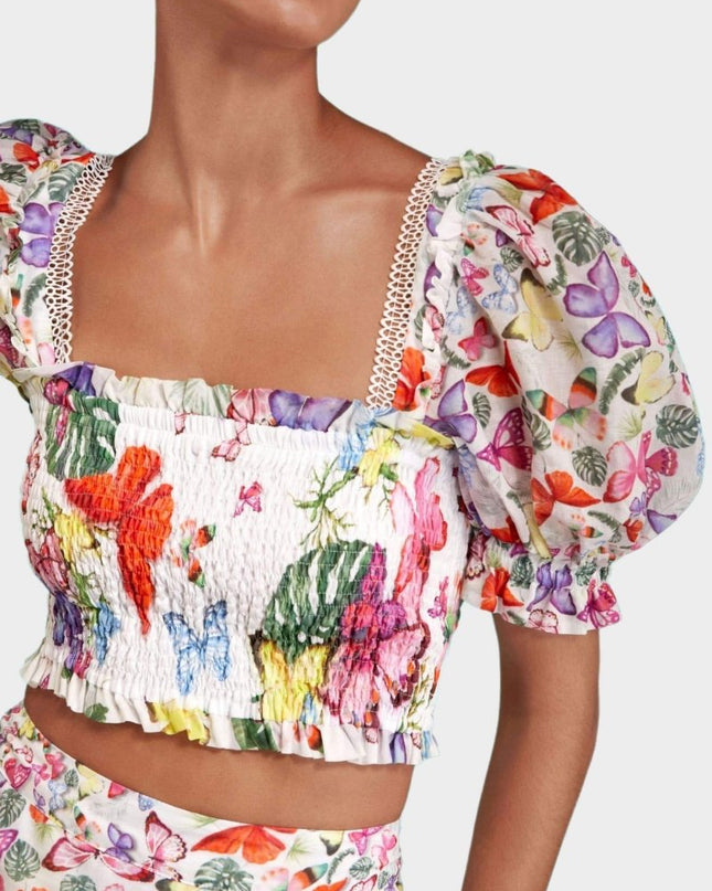 Mona Kelebek Baskılı Set