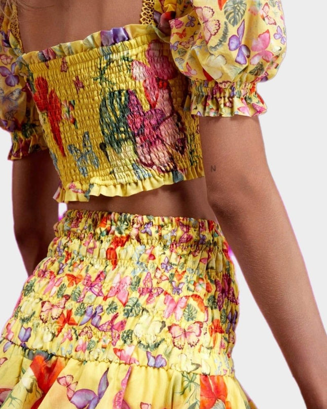 Mona Kelebek Baskılı Set