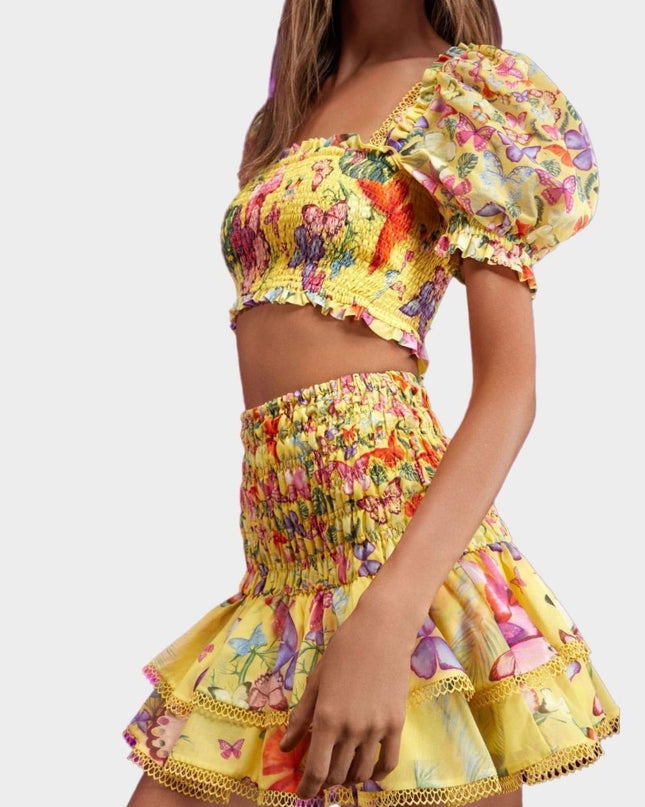 Mona Kelebek Baskılı Set