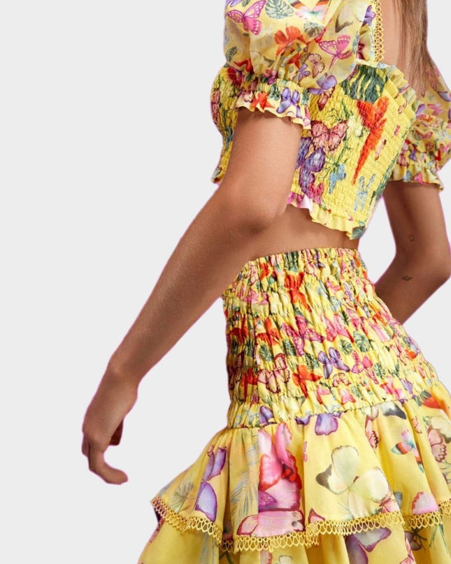 Mona Kelebek Baskılı Set